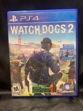 WATCH DOGS 2 PS4 Video Game Rated M EUC